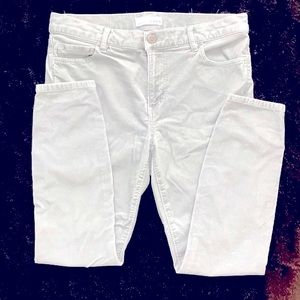 Loft cropped light teal corduroy pants size 29